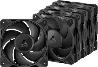 Вентилятор для корпуса ACFAN00350A Arctic 5xPack P12 Pro PST LN PWM Black 120mm 450-2000rpm FDB 4-pin, фото 1