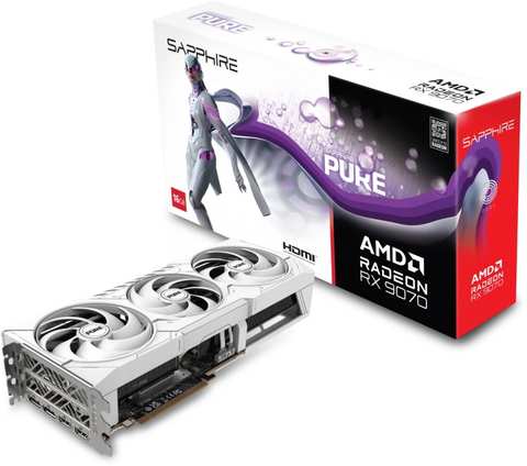 Видеокарта AMD Radeon Sapphire RX 9070 PURE, фото 1