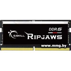 SO-DIMM DDR5 32Gb PC-44800 5600MHz G.Skill Ripjaws (F5-5600S4040A32GX1-RS) CL40-40-40-89, фото 1