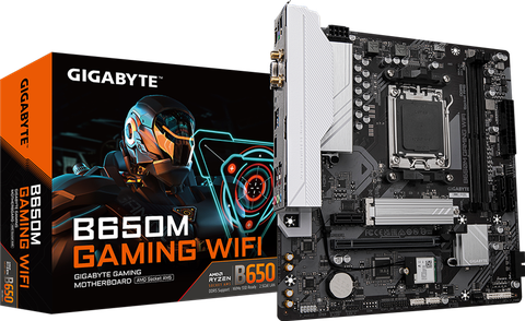Материнская плата Gigabyte AM5 B650 B650M GAMING WIFI 2xDDR5 PCI-Ex16 HDMI/DSub SATA3 M2 USB3.2 Gen1 WIFI, фото 1