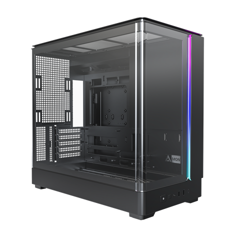 Корпус MicroATX Без БП Montech KING 15 (MNT-K15-B) / Type A*2 / Type C*1 / Tempered Glass/ No Fan, фото 1