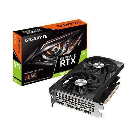 Видеокарта Gigabyte RTX 3050 WINDFORCE OC V2 8G <GV-N3050WF2OCV2-8GD>
