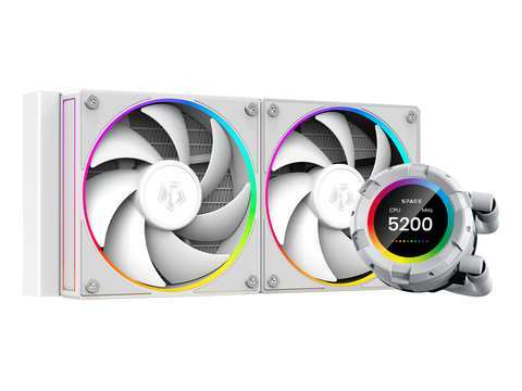 Система жидкостного охлаждения ID-Cooling SL240 WHITE, 240 мм