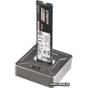 Док станция 31CBNV1C (GRAY) AgeStar USB 3.1 Type-C для M.2 NVME 2230/2242/2260/2280мм, алюминий, серый