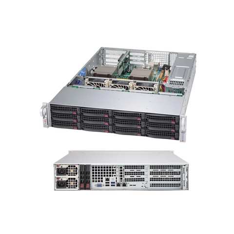 Корпус SUPERMICRO CSE-826BAC4-R1K23WB WIO 2U 12xLFF(4xNVME) 2x1200W Titanium